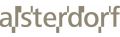 Logo Alsterdorf Grauer Schriftzug in Kleinbuchstagen alsterdorf.